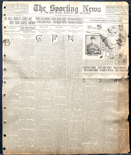 1917 sporting news tris - 1917,
